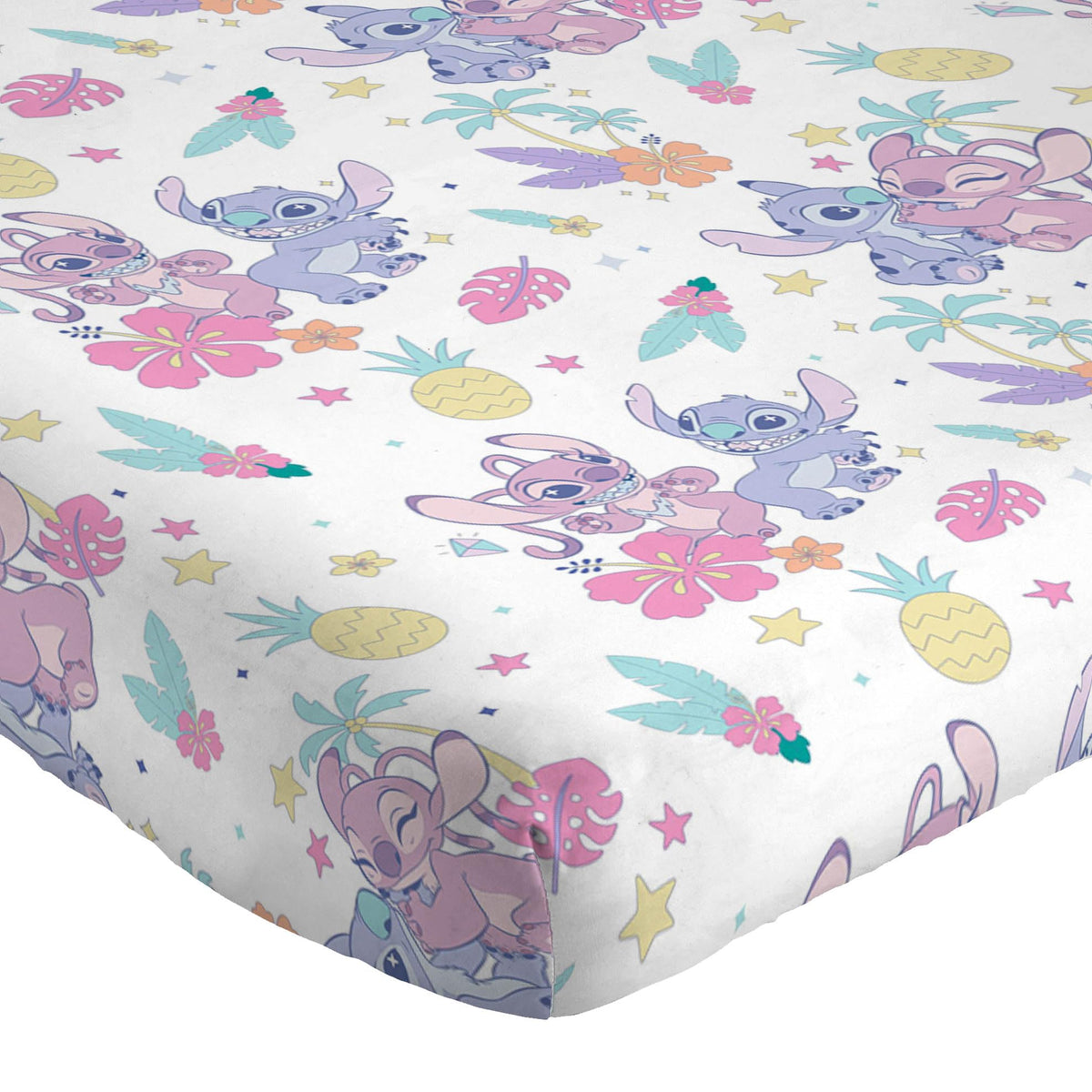 Jay Franco Lilo & Stitch microfiber close-up showing soft breathable fabric