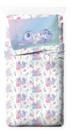 Jay Franco Lilo & Stitch sheet set main view for kid-friendly bedroom decor