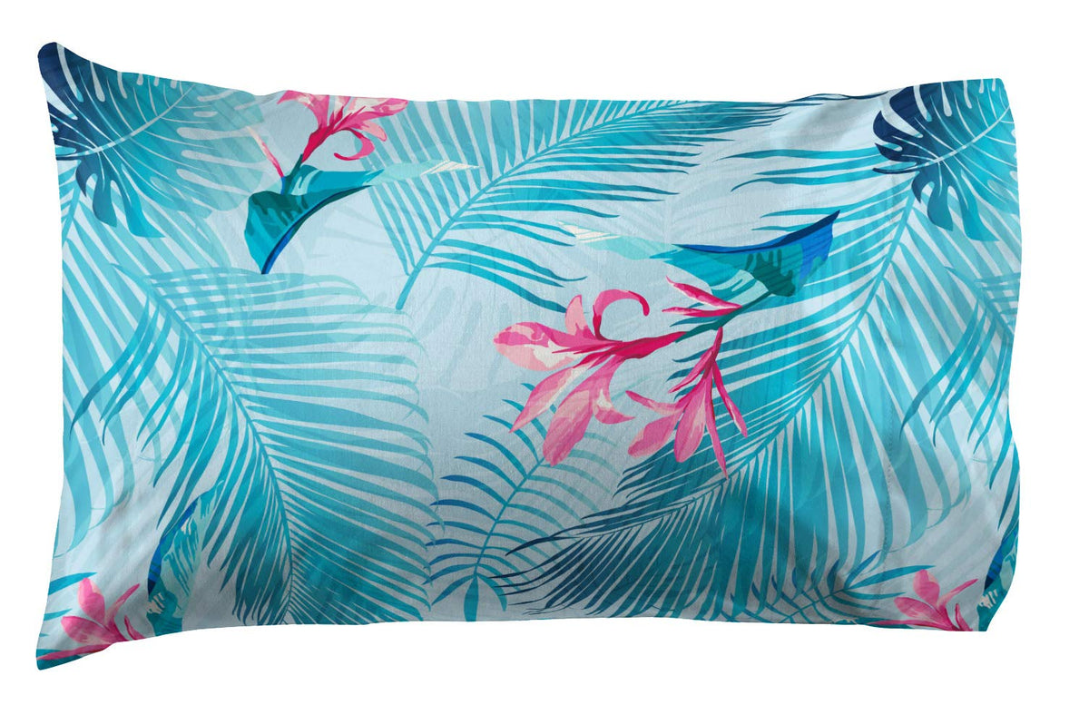 Jay Franco Lilo & Stitch teal pillowcase, microfiber for gentle skin