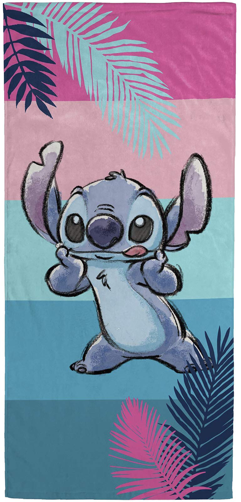 Jay Franco Lilo & Stitch towel for bath, pool, and beach time