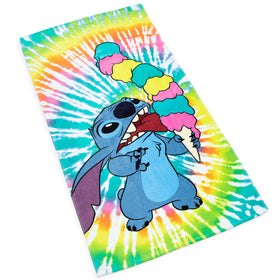 Jay Franco Lilo & Stitch towel absorbs moisture to help kids stay dry.