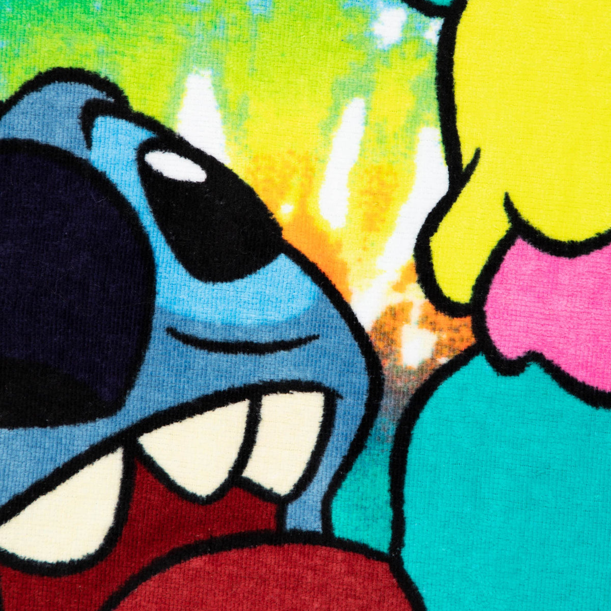 Jay Franco Lilo & Stitch towel design features Stitch for playful pool days.