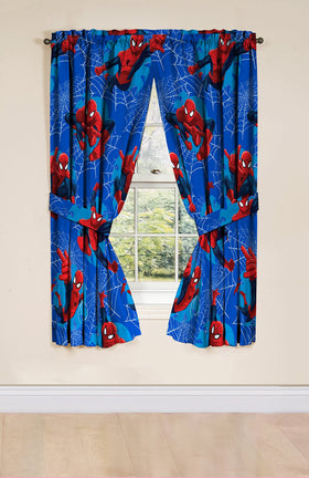 Jay Franco Marvel Spider-Man Astonish tie backs, easy to install and complete the superhero window set