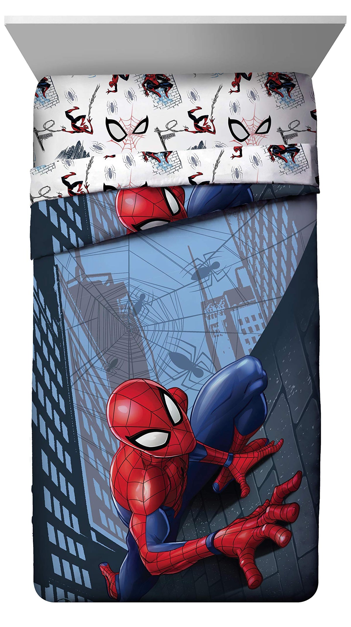 Jay Franco Spider-Man sheets display bold color and durable weave for daily use
