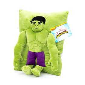 Jay Franco Marvel Spidey Hulk 3D pillow packaging for display.