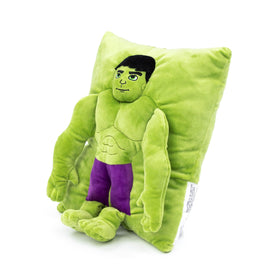 Jay Franco Hulk 3D snuggle pillow texture close-up shows ultra-soft microfiber.