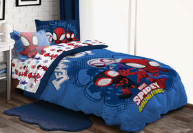 Jay Franco Marvel Spidey Team Spidey packaging and easy-care notes