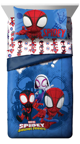 Jay Franco Marvel Spidey Team Spidey sheet set in vibrant colors for kids