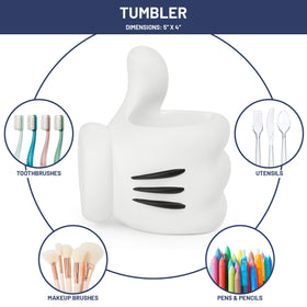 Jay Franco toothbrush holder with Mickey details organizes brushes neatly