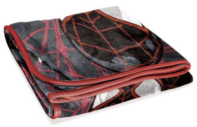 Miles Morales throw enhances couch styling and quick warmth.