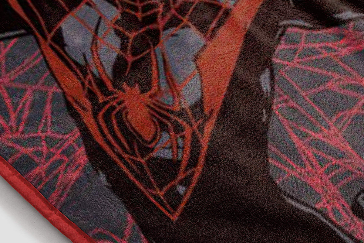 Official licensed Miles Morales throw adds stylish bedroom decor.