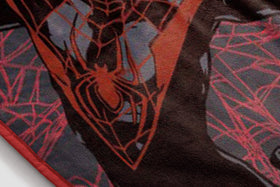 Official licensed Miles Morales throw adds stylish bedroom decor.