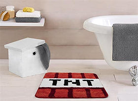 Coordinates with Minecraft bedding and accessories for a cohesive look