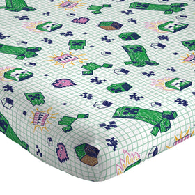 Jay Franco Creeper fitted sheet close-up with deep pockets for secure twin fit.