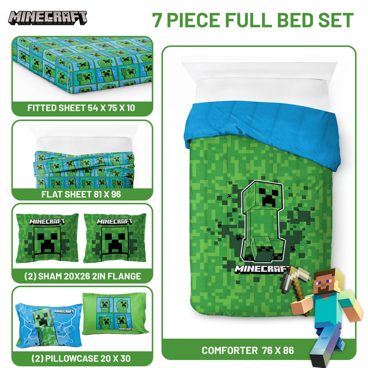 Jay Franco flat sheet offering generous coverage for easy bed-making