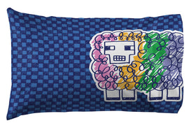 Jay Franco Minecraft Creeper flat sheet spread adds bold color to bedding.