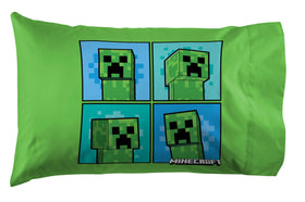 Jay Franco Minecraft Creeper pillowcase adds playful decor and easy laundering