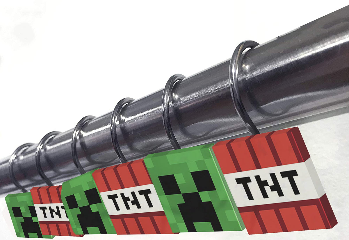 Jay Franco Minecraft Creeper TNT complete set unifies bath decor with playful style.