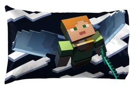 Jay Franco Minecraft Daytime pillow cases showcase bright graphics and soft texture.