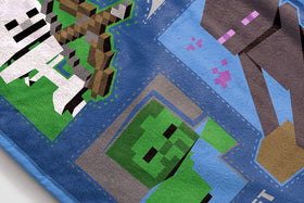 Jay Franco Minecraft plush throw pairs with coordinating bedding options.