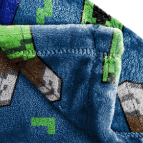 Jay Franco Minecraft plush throw with Alex and Steve characters for playroom warmth.