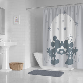 Jay Franco Minnie Mouse shower curtain vibrant colorways add playful charm to kids' bathrooms.