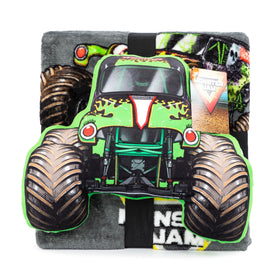 Jay Franco Monster Jam coordinating bedding and accessories shown for mix-and-match options.