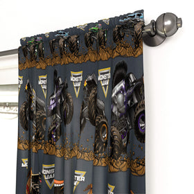 El Toro Loco design on Jay Franco Monster Jam drapes offers playful privacy.