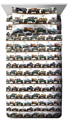 Jay Franco Monster Jam Grave Digger sheets add bold style and comfort to kids' beds.