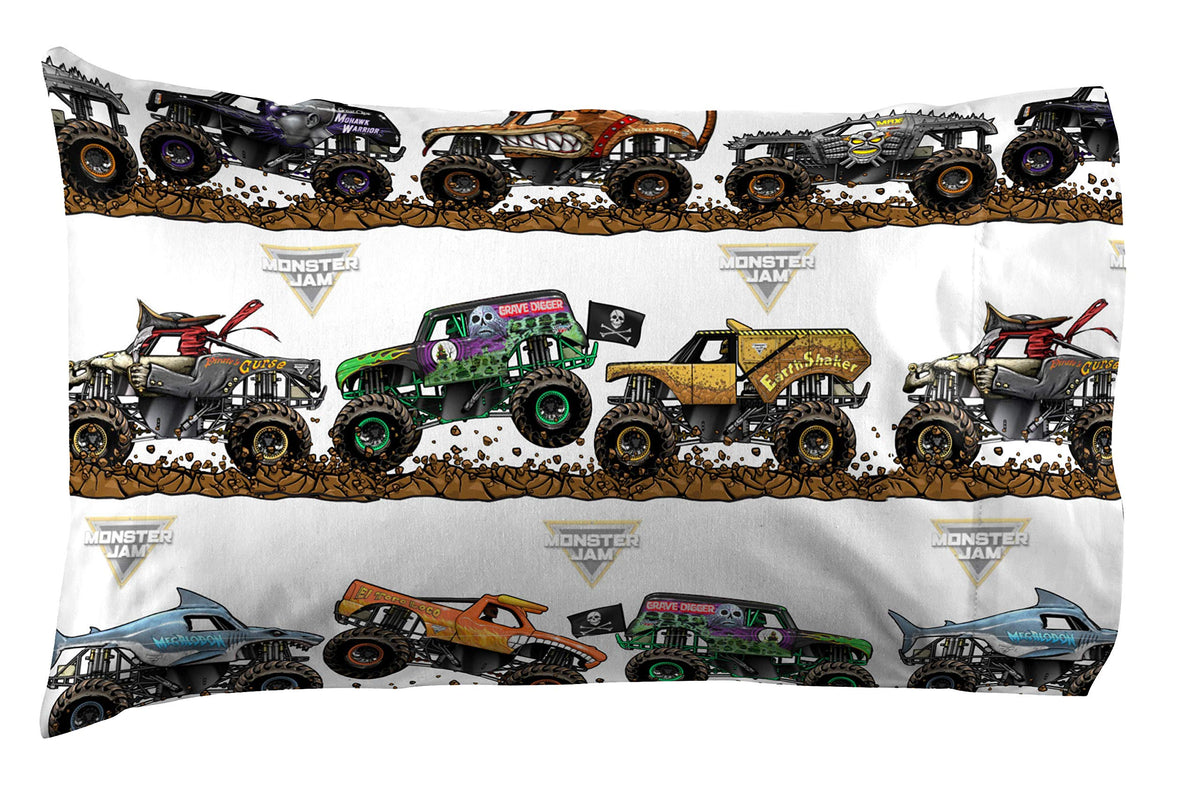 Jay Franco Monster Jam Megalodon sheets evoke excitement with soft microfiber.
