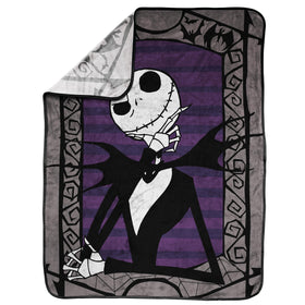 Jay Franco Nightmare Before Christmas throw in 40x50 size suits bed or travel.