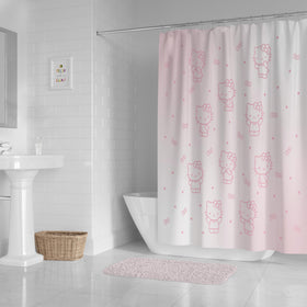 Jay Franco microfiber curtain close-up emphasizes durable, washable fabric