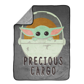 Jay Franco plush gray throw delivers light warmth and couch comfort.