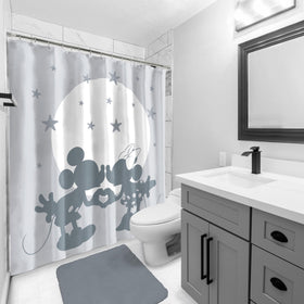 Jay Franco polyester shower curtain is machine washable for easy care after busy mornings.