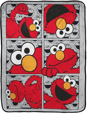 Jay Franco Sesame Street Elmo design throw blanket for cozy kids' room decor.