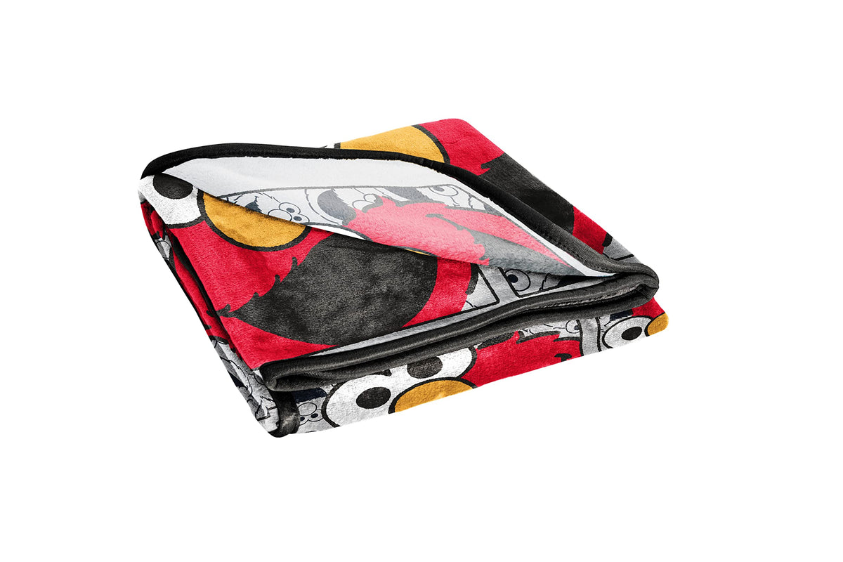 Jay Franco Sesame Street travel-friendly throw folds compactly for trips.