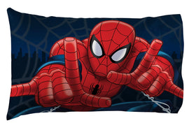 Jay Franco Spiderman flat sheet 81x96 provides ample coverage and breathable microfiber for comfort