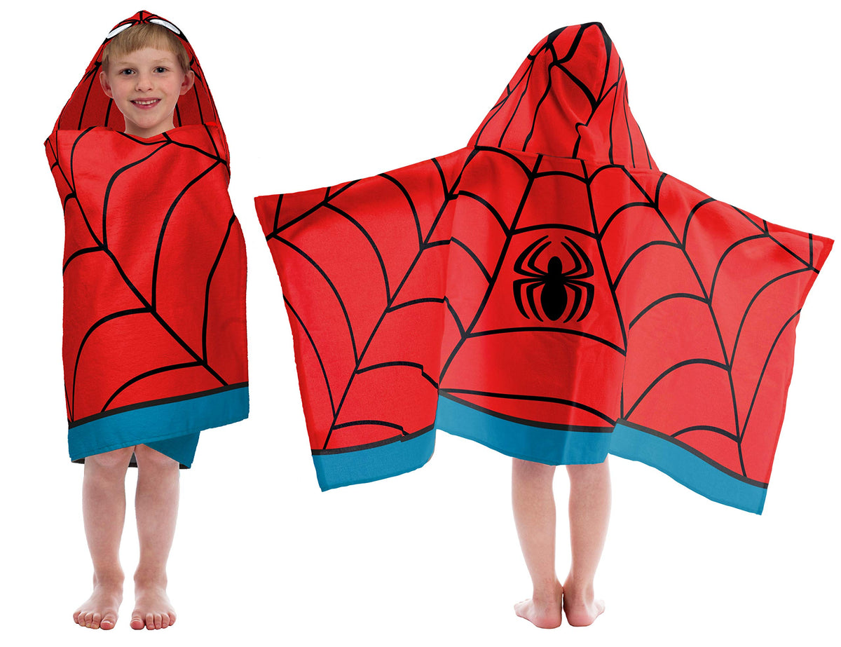Jay Franco Spiderman towel showing soft cotton texture for gentle drying.
