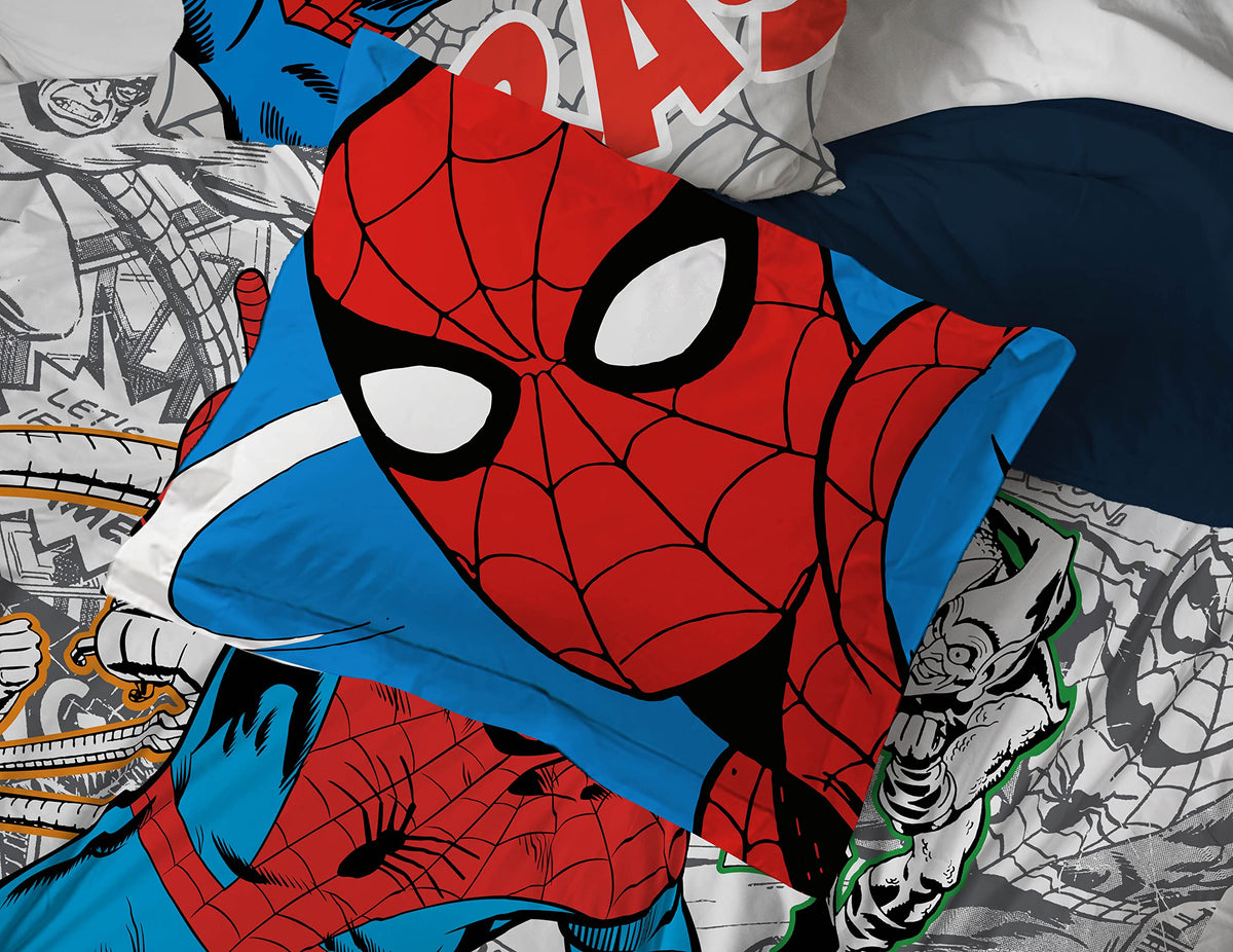 Jay Franco Spiderman Spidey VS twin sham adds coordinated hero charm to bedtime.