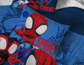 Jay Franco Spidey and Friends bedroom decor vibe for kids.