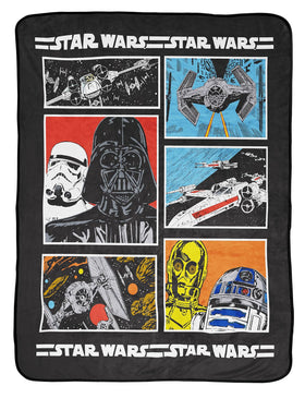 Jay Franco Star Wars blanket with R2-D2 design, ideal for cozy movie nights.