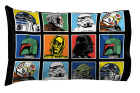 Flat sheet from Jay Franco Star Wars Classic Grid ready to smooth the bed.