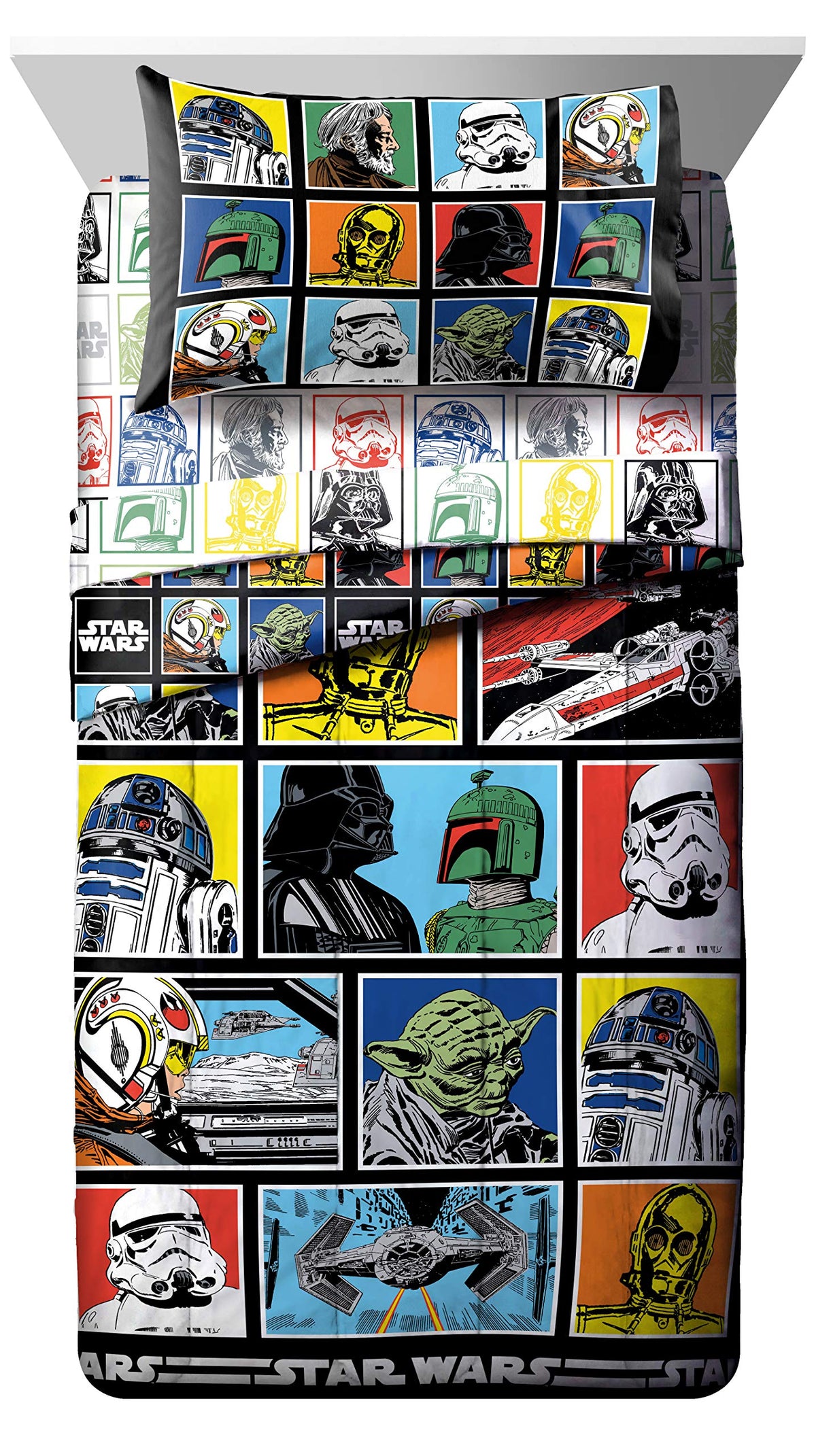 Jay Franco Star Wars machine washable twin bedding focus