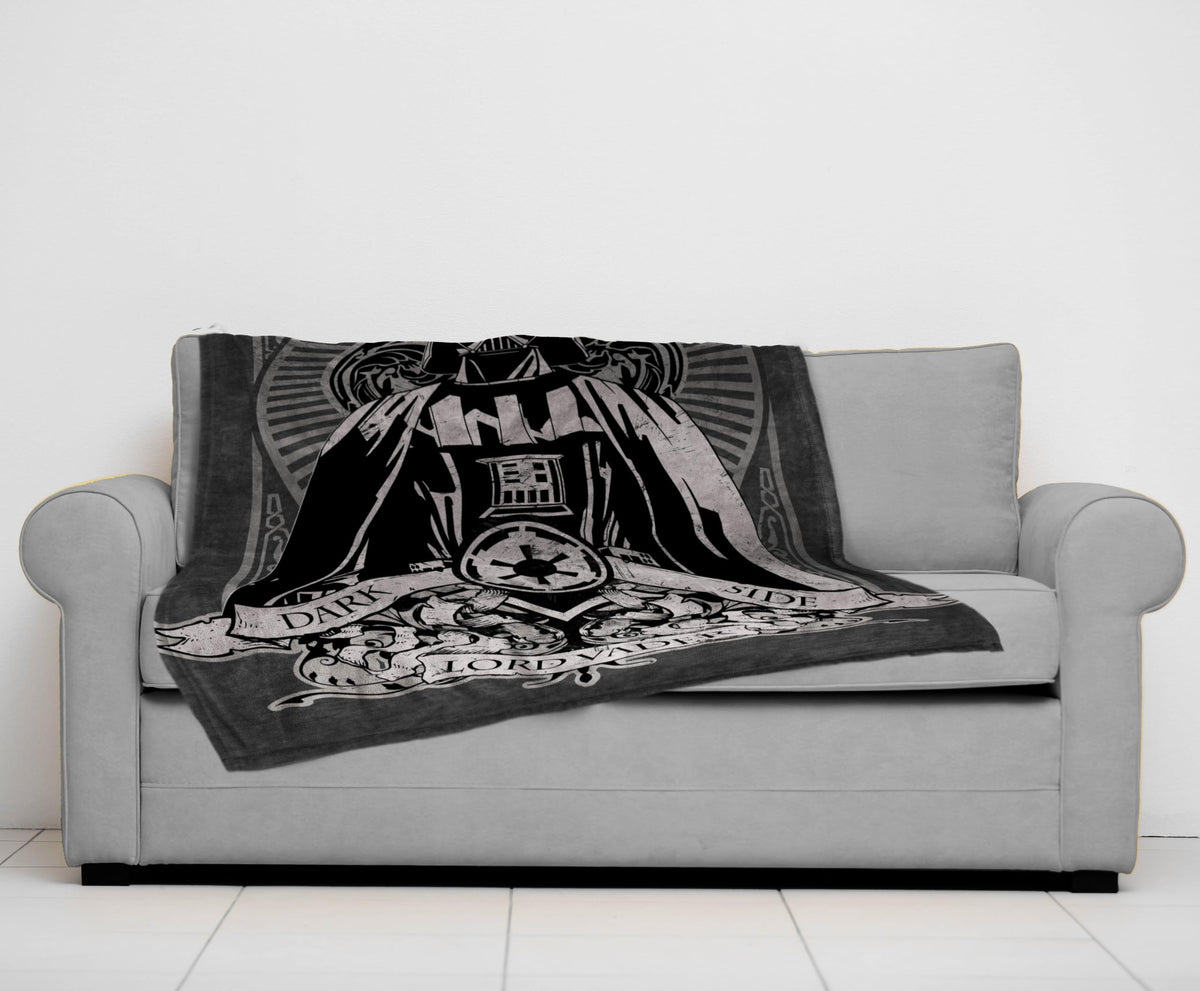 Jay Franco Star Wars Darth Vader throw close-up fabric texture for softness