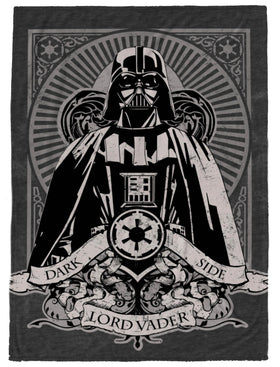 Jay Franco Star Wars Darth Vader throw front view for cozy movie nights