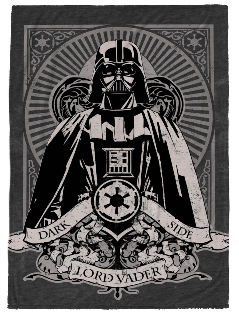 Jay Franco Star Wars Darth Vader throw front view for cozy movie nights