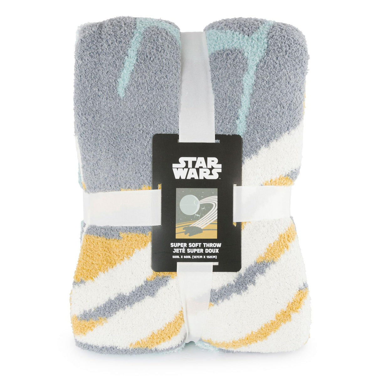 Jay Franco Star Wars feather-knit throw provides lightweight warmth at home.