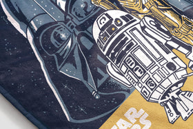 Jay Franco Star Wars plush throw complements living room décor.