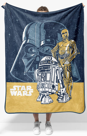 Jay Franco Star Wars plush throw Darth Vader design for cozy movie nights.