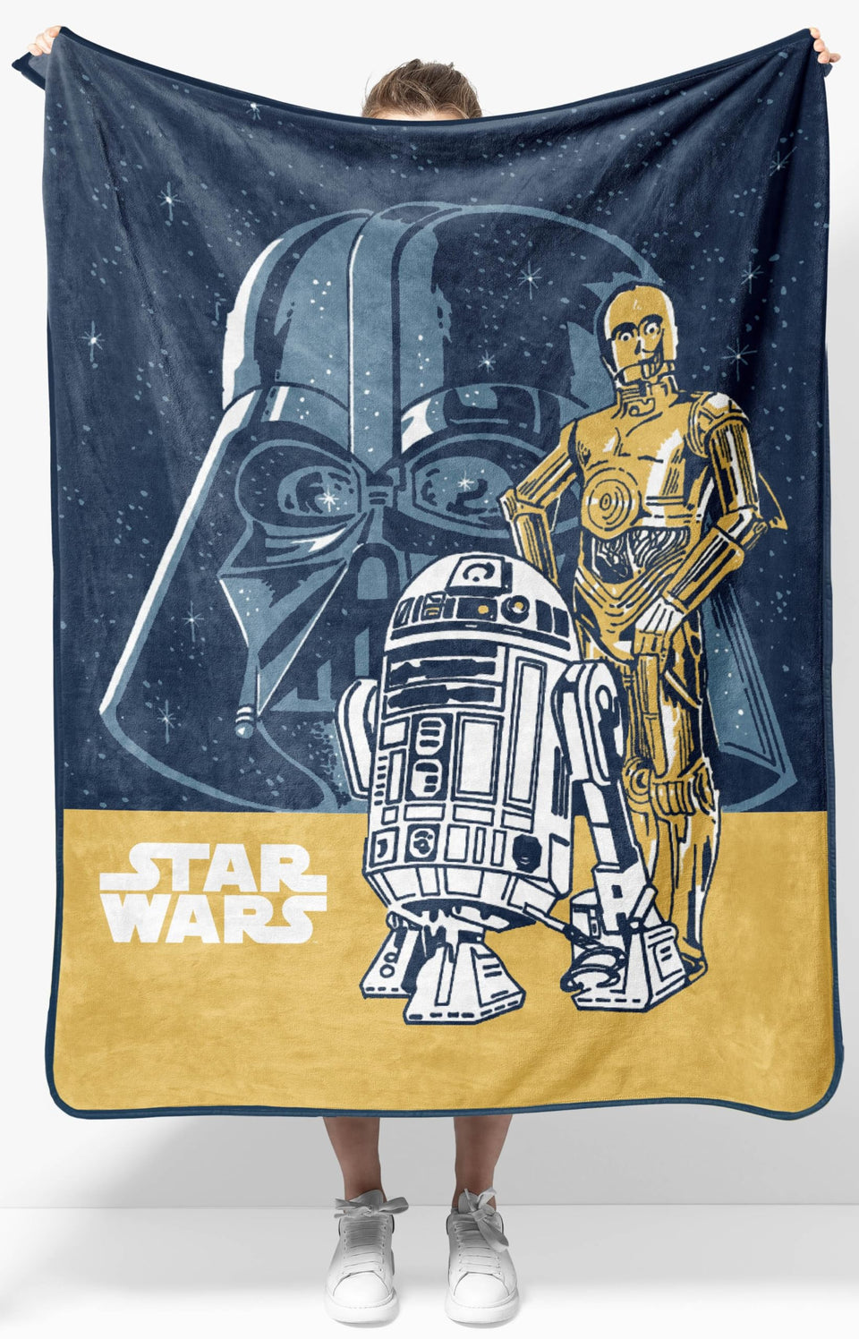 Jay Franco Star Wars plush throw Darth Vader design for cozy movie nights.